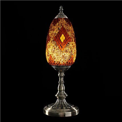 Μαροκινό Γυάλινο Επιτραπέζιο Φωτιστικό